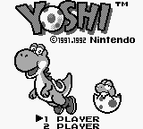 Yoshi no Panepon title screen for GameBoy
